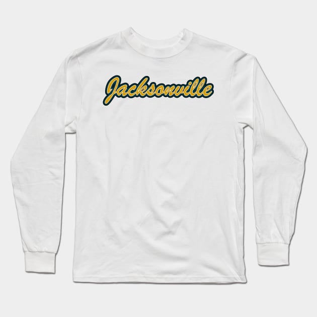 Football Fan of Jacksonville Long Sleeve T-Shirt by gkillerb